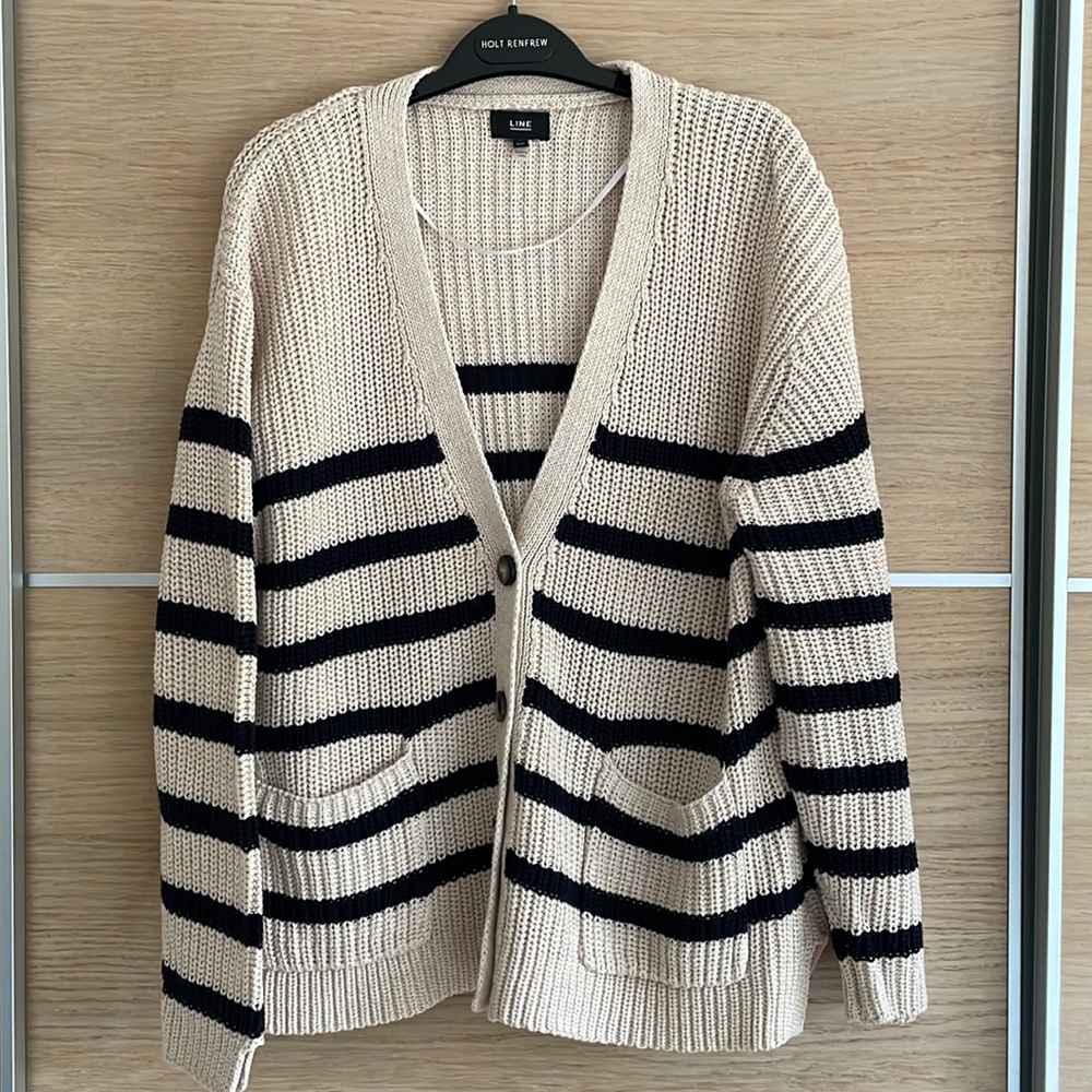 Line stripped sweater